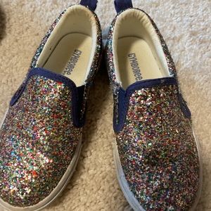 Little Kids Slip on sparkle shoes